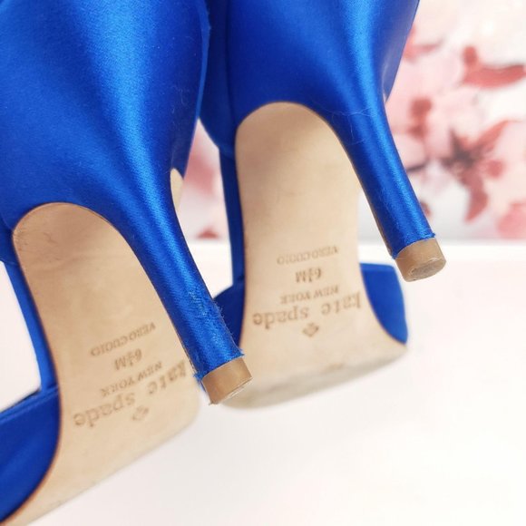 Kate Spade Santarosa Peep D'orsay Toe Heel 6.5 - Picture 9 of 9